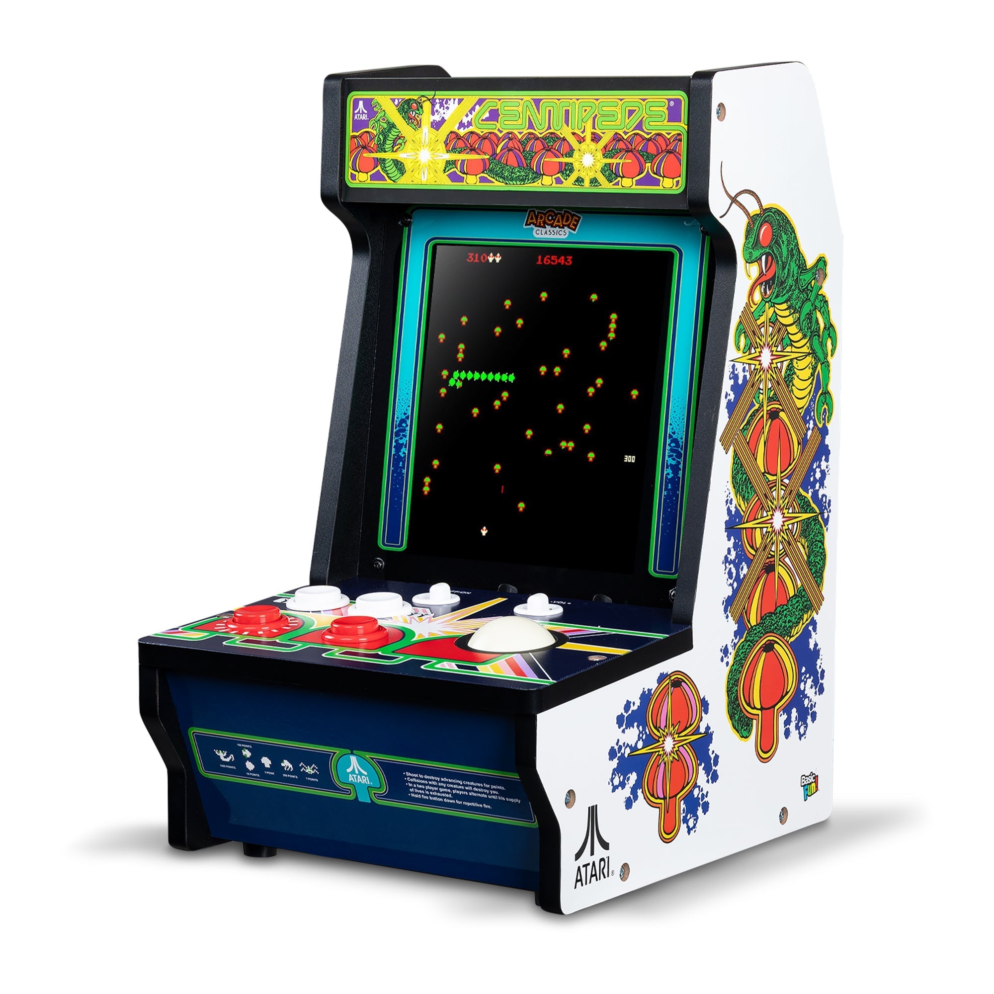 Atari Centipede Counter Series Arcade Game with 8 Inch Screen
