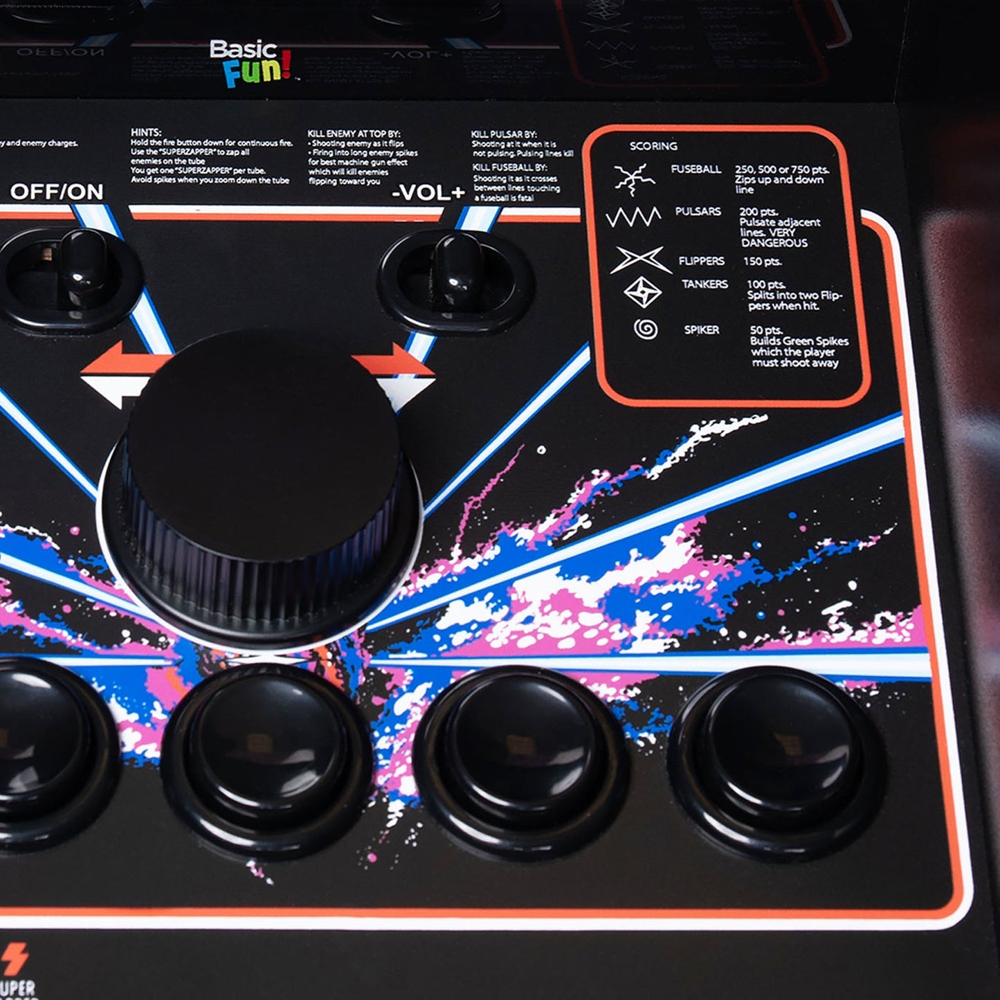 Atari Tempest Counter Series Arcade Game with 8 Inch Screen