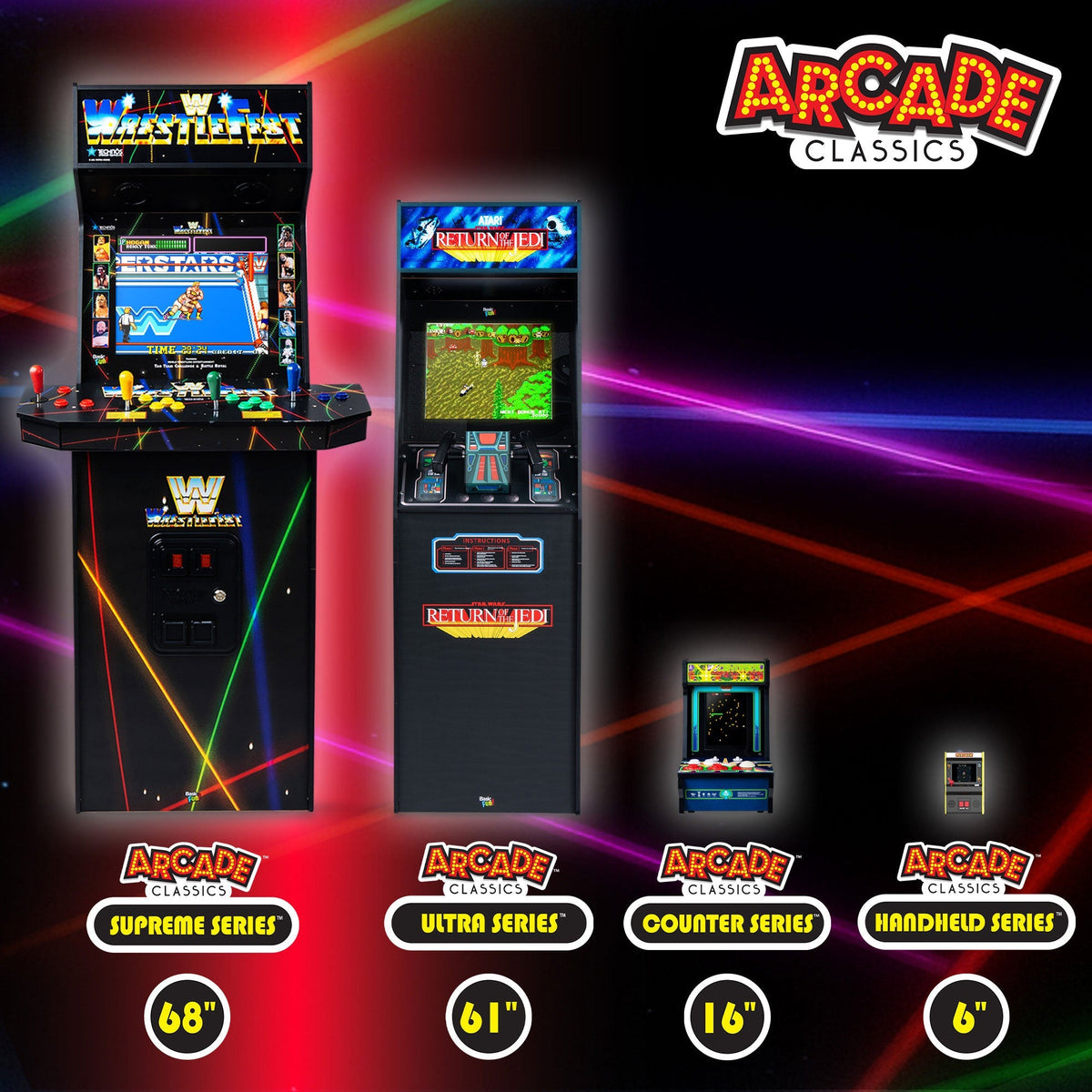 Atari Tempest Counter Series Arcade Game with 8 Inch Screen