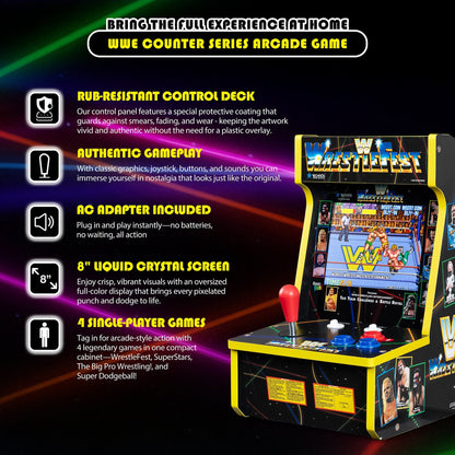 WWE Counter Series Game with 8" Liquid Crystal Screen & 4 Games