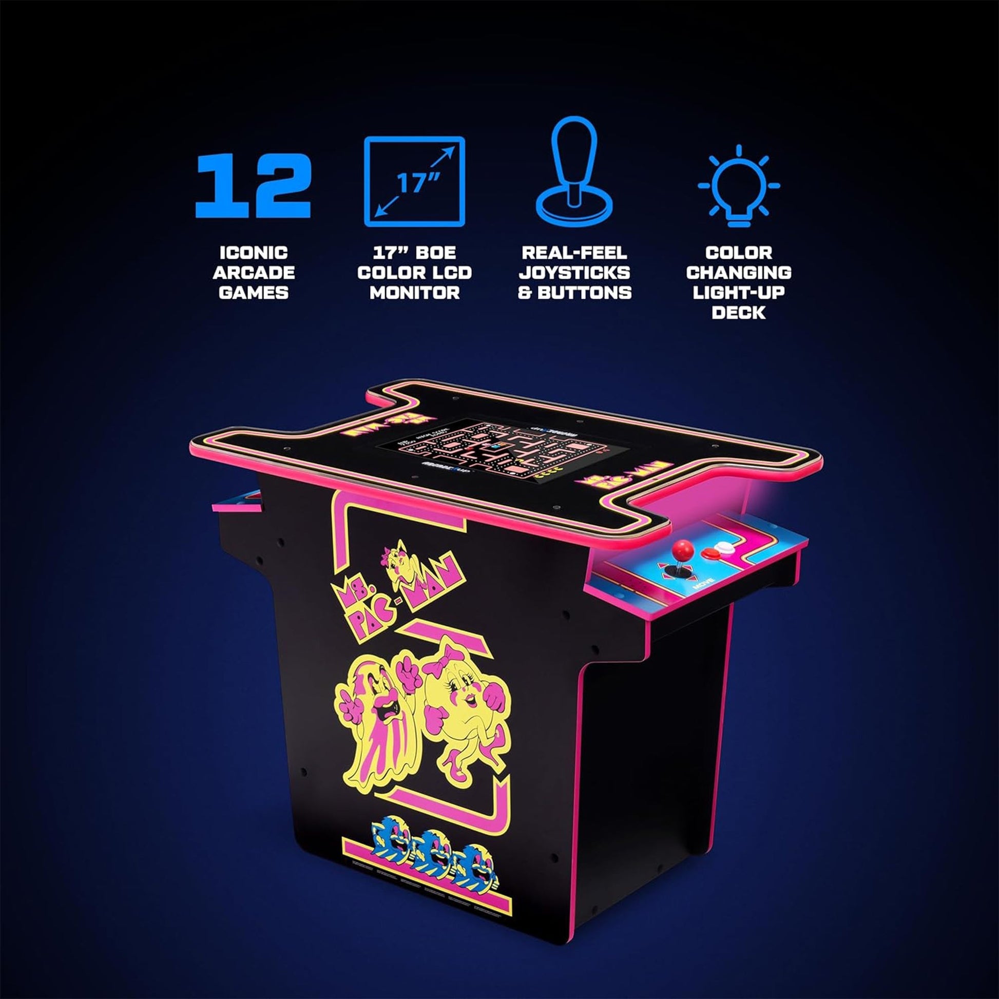 Ms. Pac-Man™ Arcade Cocktail Table